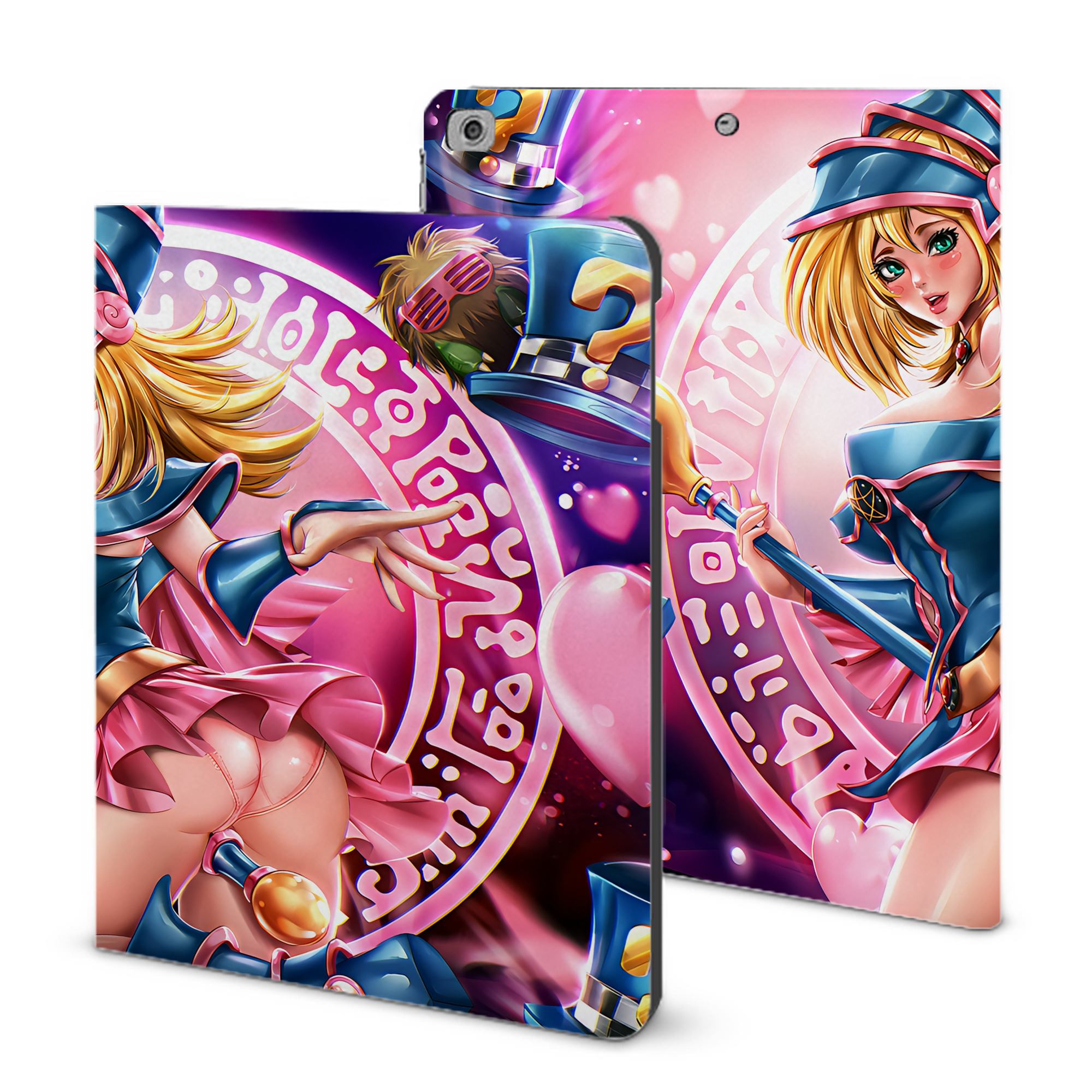 （画像用） 遊☆戯☆王 Yu-Gi-Oh! IPad ケース ブック型 PUレザー TPU 耐衝撃 軽量 薄型 ペン収納なし 全面保護 IPad 各モデル対応